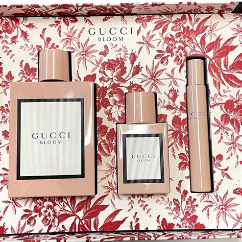 gucci bloom perfume set.